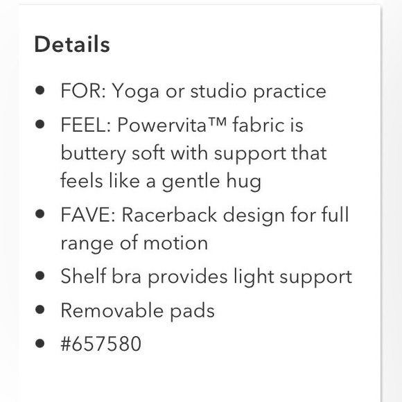 NWT- Athleta vinyasa support top - Picture 11 of 12